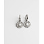 Boucles d'oreilles 'Mélanie' argent - acier inoxydable