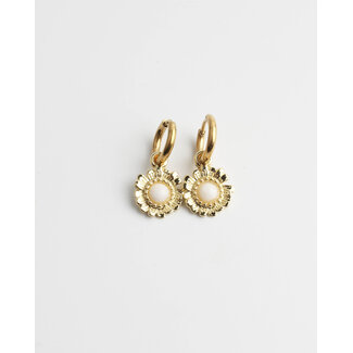 Pendientes 'Melanie' oro - acero inoxidable