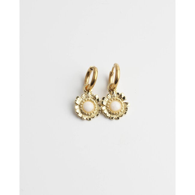 'Melanie' earrings gold - stainless steel