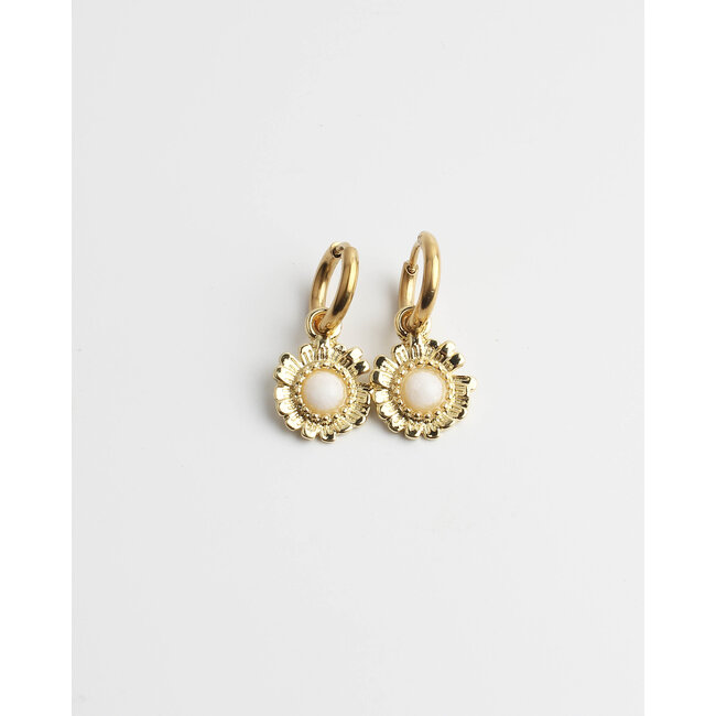 Pendientes 'Melanie' oro - acero inoxidable