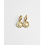 'Melanie' earrings gold - stainless steel