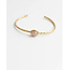 Armband 'Florine' rose quartz - Edelstahl