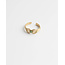 Anillo 'Camille' oro verde - acero inoxidable (ajustable)