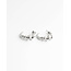 'Zoë' earrings SILVER - stainless steel