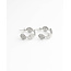 Boucles d'oreilles 'July' argent - acier inoxydable