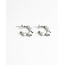 Boucles d'oreilles 'Maya' ARGENT - acier inoxydable