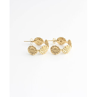 'July' earrings GOLD - stainless steel