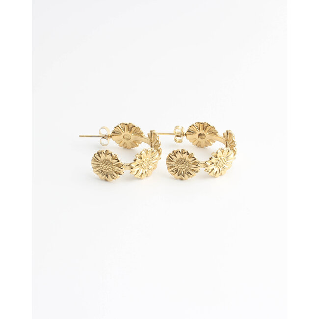 'July' earrings GOLD - stainless steel