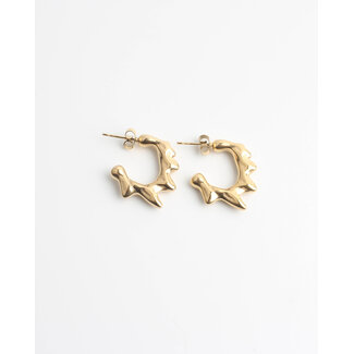 'Maya' earrings GOLD - stainless steel