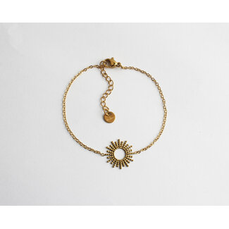 'Hier kommt die Sonne' Armband - Gold