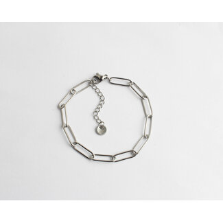 Pulsera de cadena Plata - Acero inoxidable