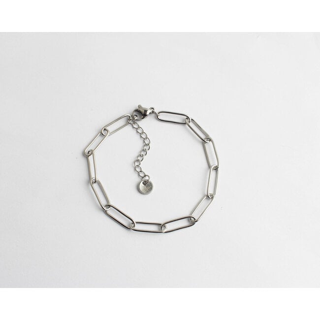 Bracelet Chaîne Argent - Acier Inoxydable