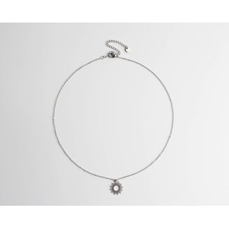 Here comes the sun ketting zilver - Stainless Steel