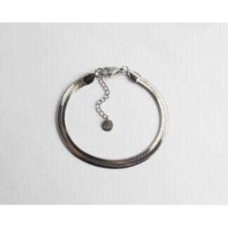 Bracciale Snake Fleeky in argento - acciaio inossidabile