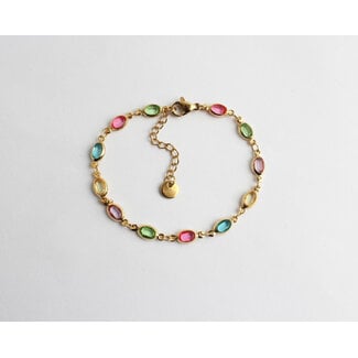 'Arc-en-ciel' Bracelet Gold plated