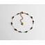 'Sophia' bracelet natural stones green - stainelss steel