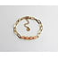 Orange Chain Bracelet gold - stainless steel