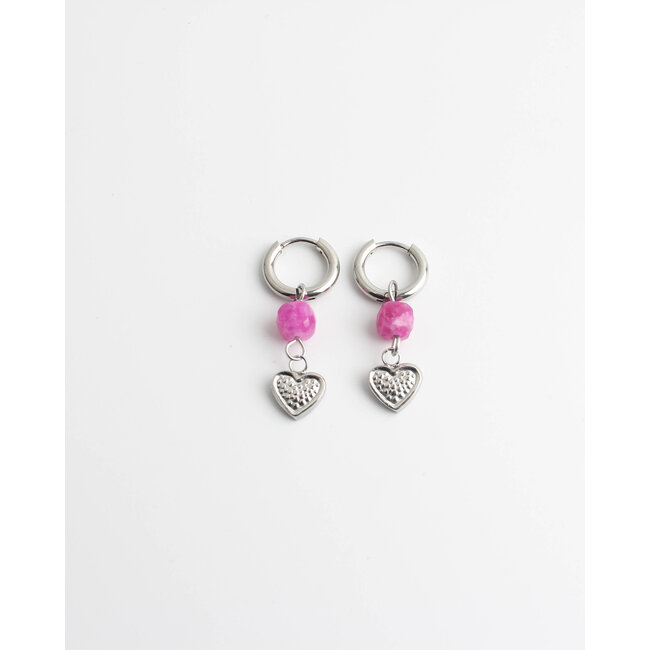 "Gráinne" Boucles d'oreilles ARGENT - Acier inoxydable