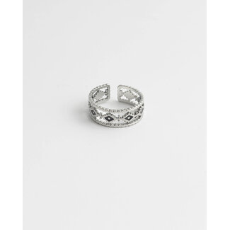 'Lexy' Anillo PLATA - Acero inoxidable