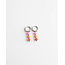 'Montana' earrings orange & pink  - stainless steel