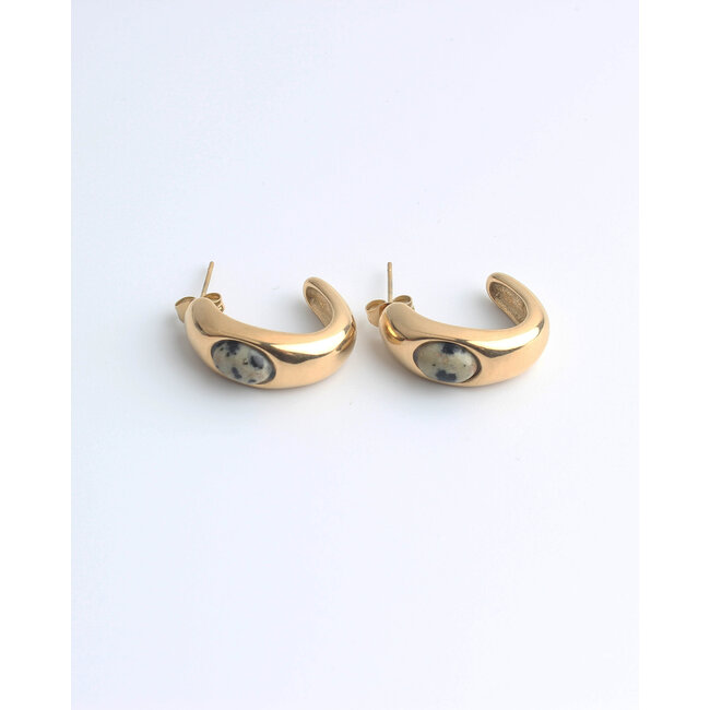 "Fenne" Pendientes ORO - acero inoxidable