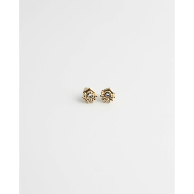 "Nadia" BOUCLES D'OREILLES OR - Acier inoxydable