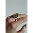 "Layla" Ring Rocky green Gold - Stainless Steel