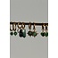 Boucles d'oreilles Rocky Stone & perles or - acier inoxydable