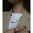 'Dahpne' necklace Orange - stainless steel