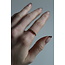 Anxiety ring silver - stainless steel (verstelbaar)