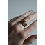 'Louve' ring gold - stainless steel (adjustable)