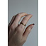 'Olive' RING SILVER - Stainless steel - ADJUSTABLE