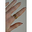 'Sifra' ring gold - stainless steel (adjustable)