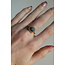 'Jolie' ring Dark Blue Natural Stone - stainless steel (adjustable)