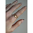 'Alicia' ring gold - stainless steel (adjustable)