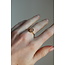 "Vive" BAGUE OR QUARTZ ROSE - Acier inoxydable (ajustable)