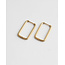 Boucles d'Oreilles 'Madame' Or - Acier Inoxydable