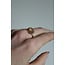 'Jolie' ring Pink Natural Stone - stainless steel (adjustable)