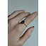 'Tara' Ring Rocky Stone - stainless steel (adjustable)