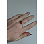 'Chasing the sun' Ring Gold & Orange - Edelstahl (verstellbar)