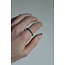 'Yara' ring silver - stainless steel (adjustable)