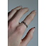 Bague 'Noor' argent - acier inoxydable