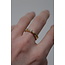 'Trois perles' ring gold - stainless steel (adjustable)