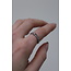 'Zosia' RING SILVER Pink - Stainless Steel (adjustable)