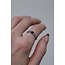 'Zosia' ANILLO PLATA Negra - Acero Inoxidable (ajustable)