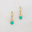 "Farida" Boucles d'Oreilles Turquoise - Acier Inoxydable