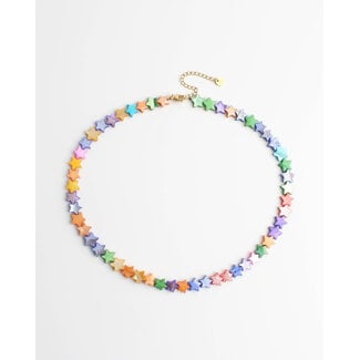 "Stargazing" Necklace Rainbow - Stainless Steel