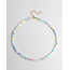 "Round and Round" Collier Pastel- Acier inoxydable