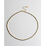 Round Circle Necklace Gold - stainless steel