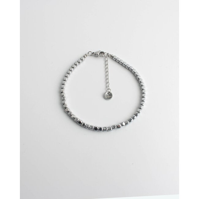 Runder Kreis Bracelet Silber - Edelstahl